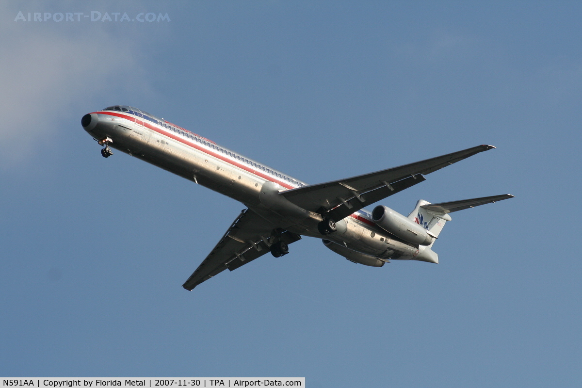 N591AA, 1991 McDonnell Douglas MD-83 (DC-9-83) C/N 53254, American