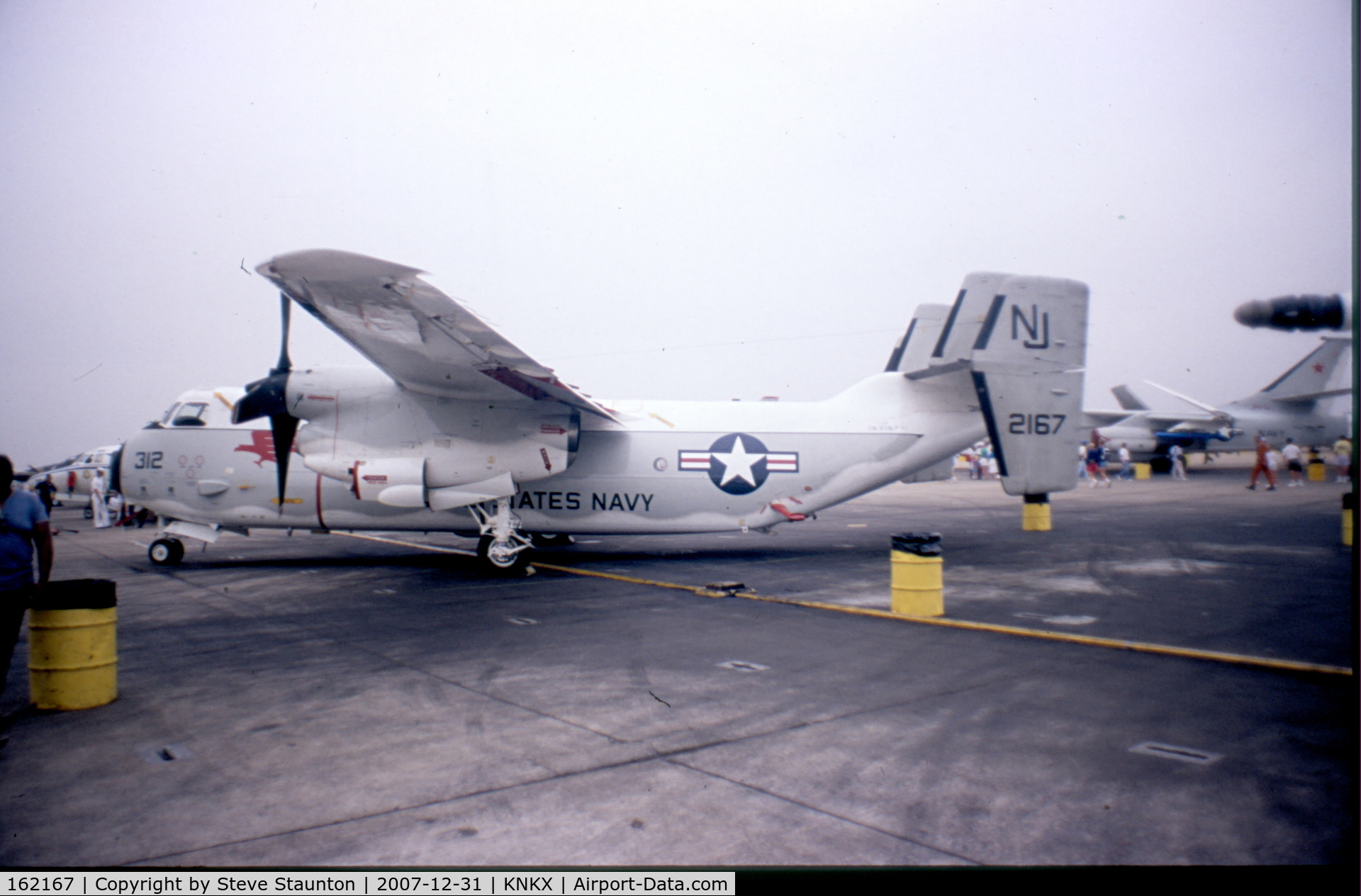 162167, Grumman C-2A Greyhound C/N 47, Taken at NAS Miramar Airshow in 1988 (scan of a slide)