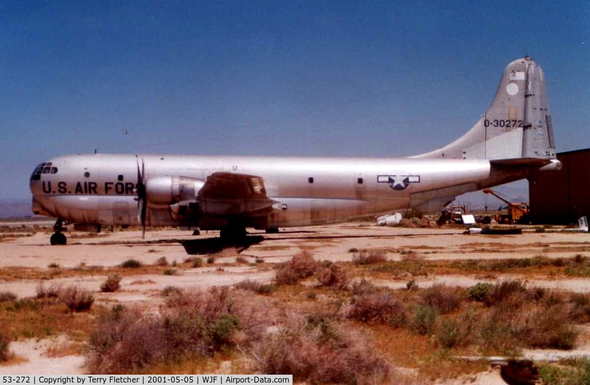 53-272, 1953 Boeing KC-97L Stratofreighter C/N 17054, KC-97G Stratofreighter preserved at Lanxaster , California