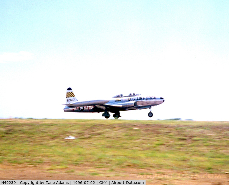 N49239, 1958 Lockheed T-33A C/N 58-697, At Arlington Open House 1996