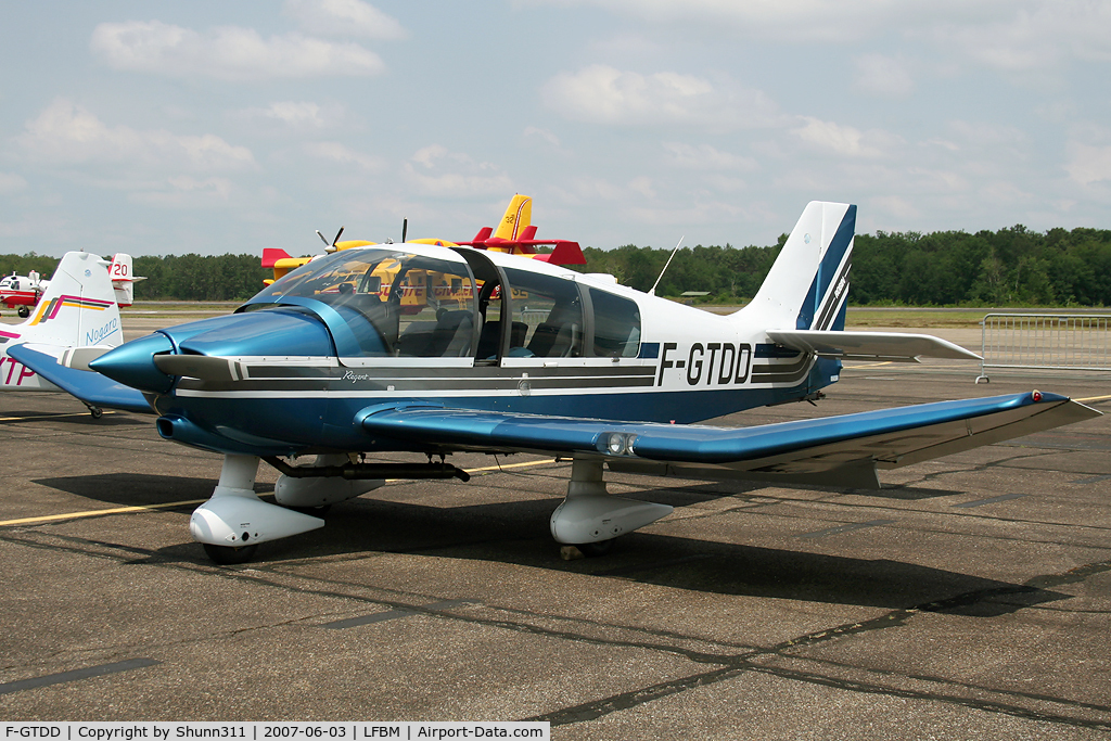 F-GTDD, Robin DR-400-180 Regent C/N 2398, Displayed during LFBM Airshow 2007