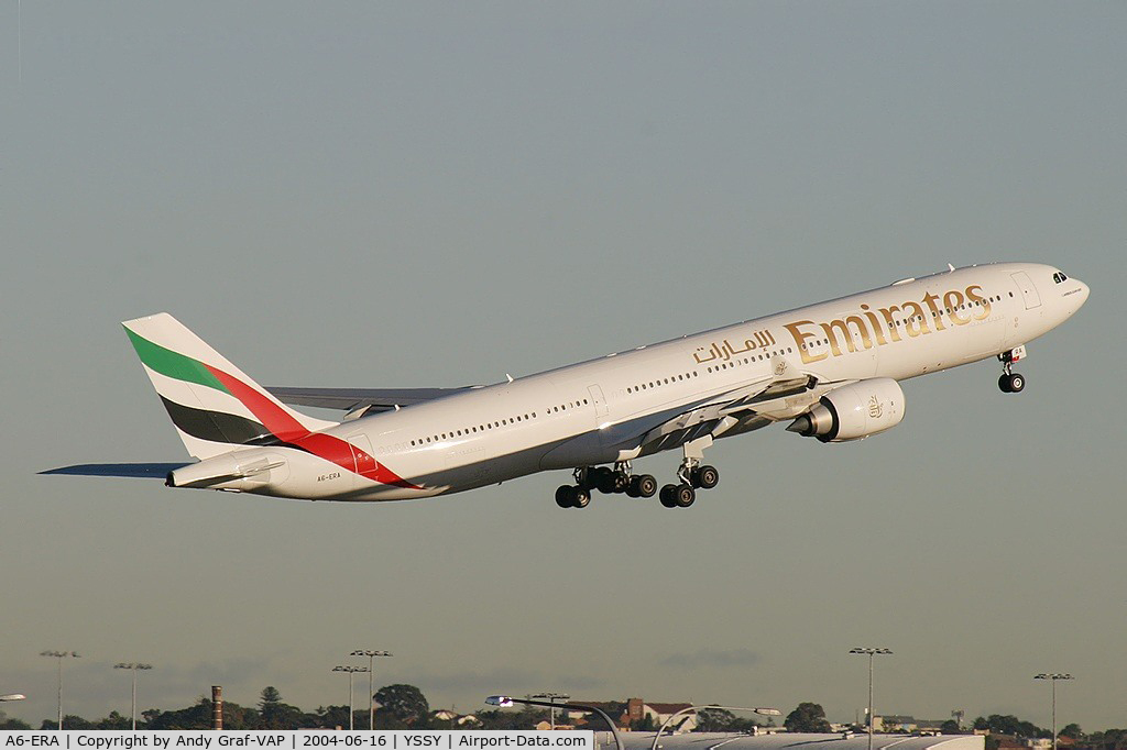 A6-ERA, 2002 Airbus A340-541 C/N 457, Emirates A340-500