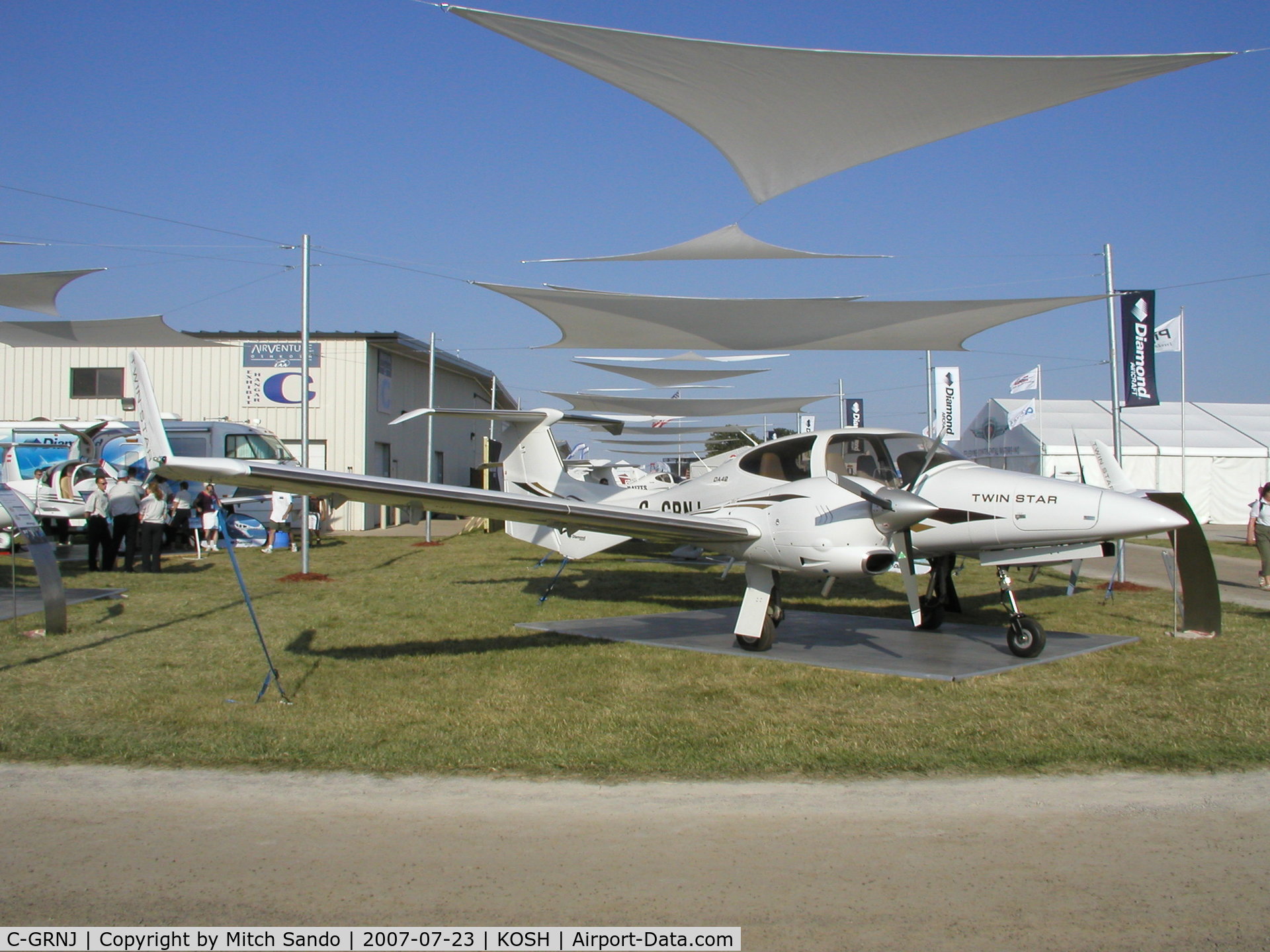 C-GRNJ, 2007 Diamond DA-42 Twin Star C/N 42.AC070, EAA AirVenture 2007.