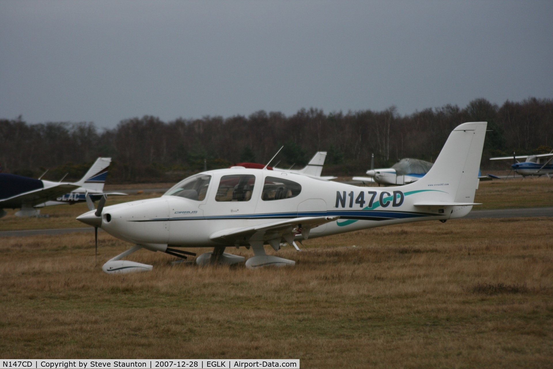 N147CD, 2000 Cirrus SR20 C/N 1043, Taken at Blackbushe Airport 28th December 2007