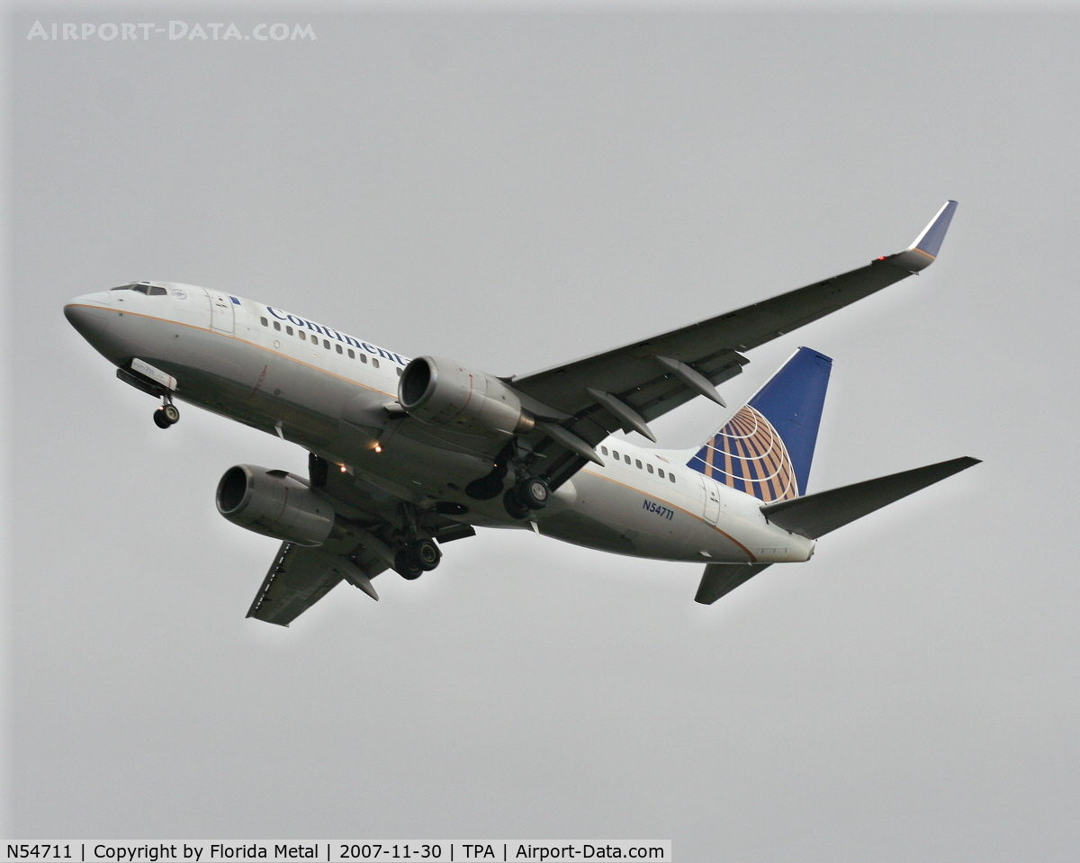 N54711, 1998 Boeing 737-724 C/N 28782, Continental