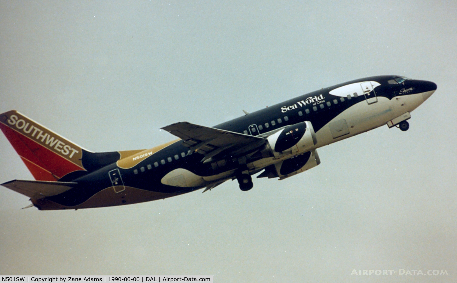 N501SW, 1990 Boeing 737-5H4 C/N 24178, Shamu One!