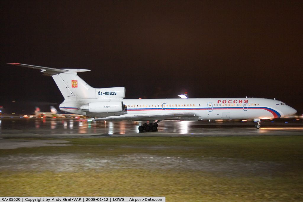 RA-85629, 1987 Tupolev Tu-154M C/N 87A758, Rossia TU154M