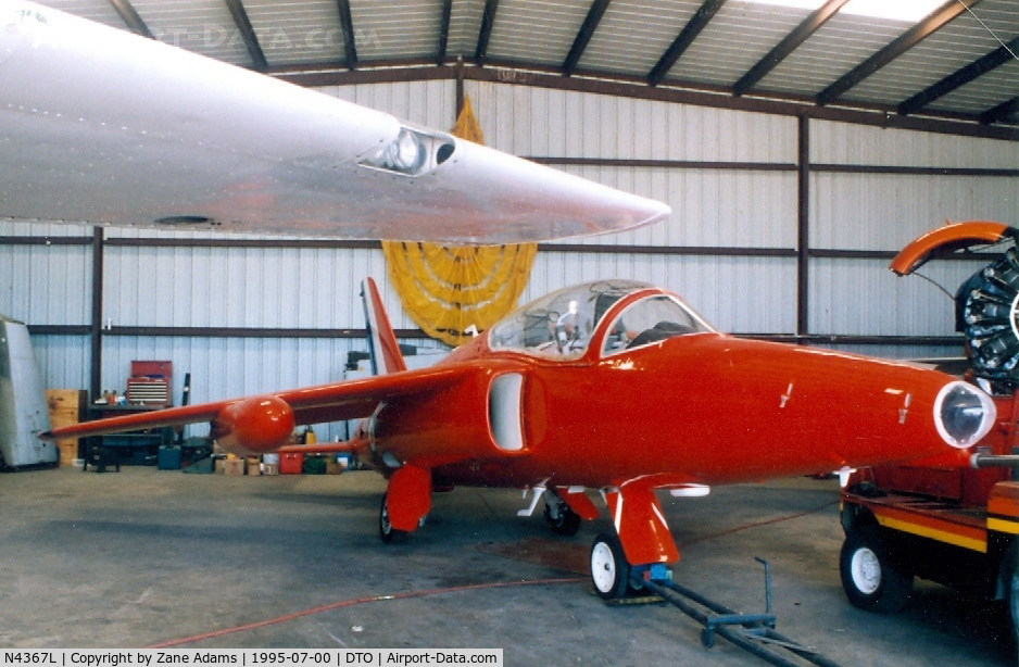 N4367L, 1963 Hawker Siddeley Gnat T.1 C/N FL572, At Denton