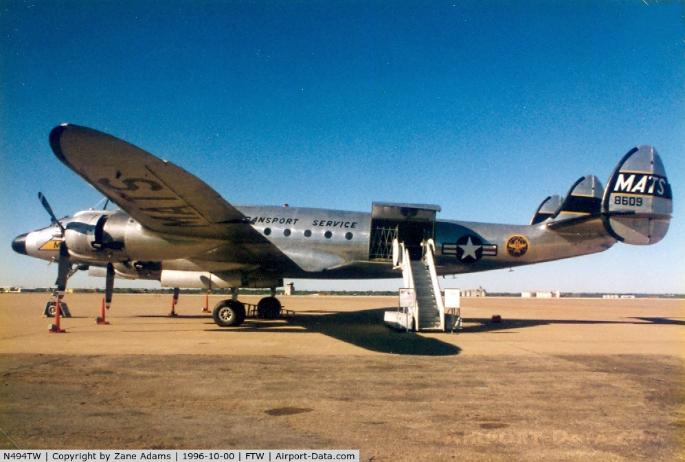 N494TW, 1948 Lockheed L-749A-79 Constellation C/N 2601, Mats Connie at Meacham Field - This Aircraft is now grounded at a Museum in Korea