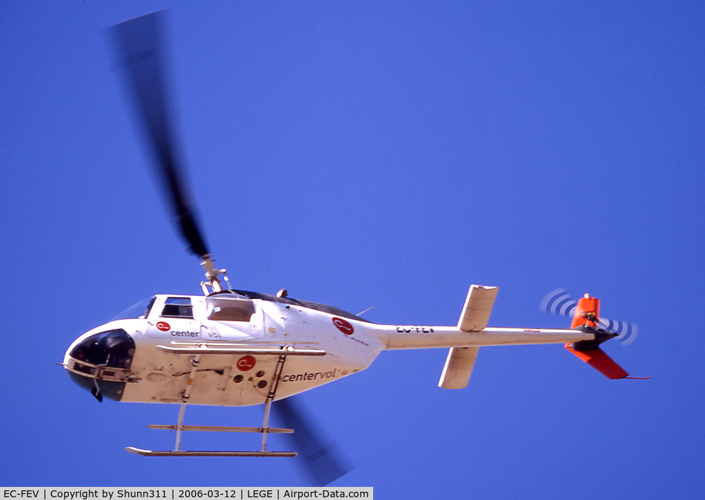 EC-FEV, Bell 206B JetRanger II C/N 1162, Landing rwy 20...