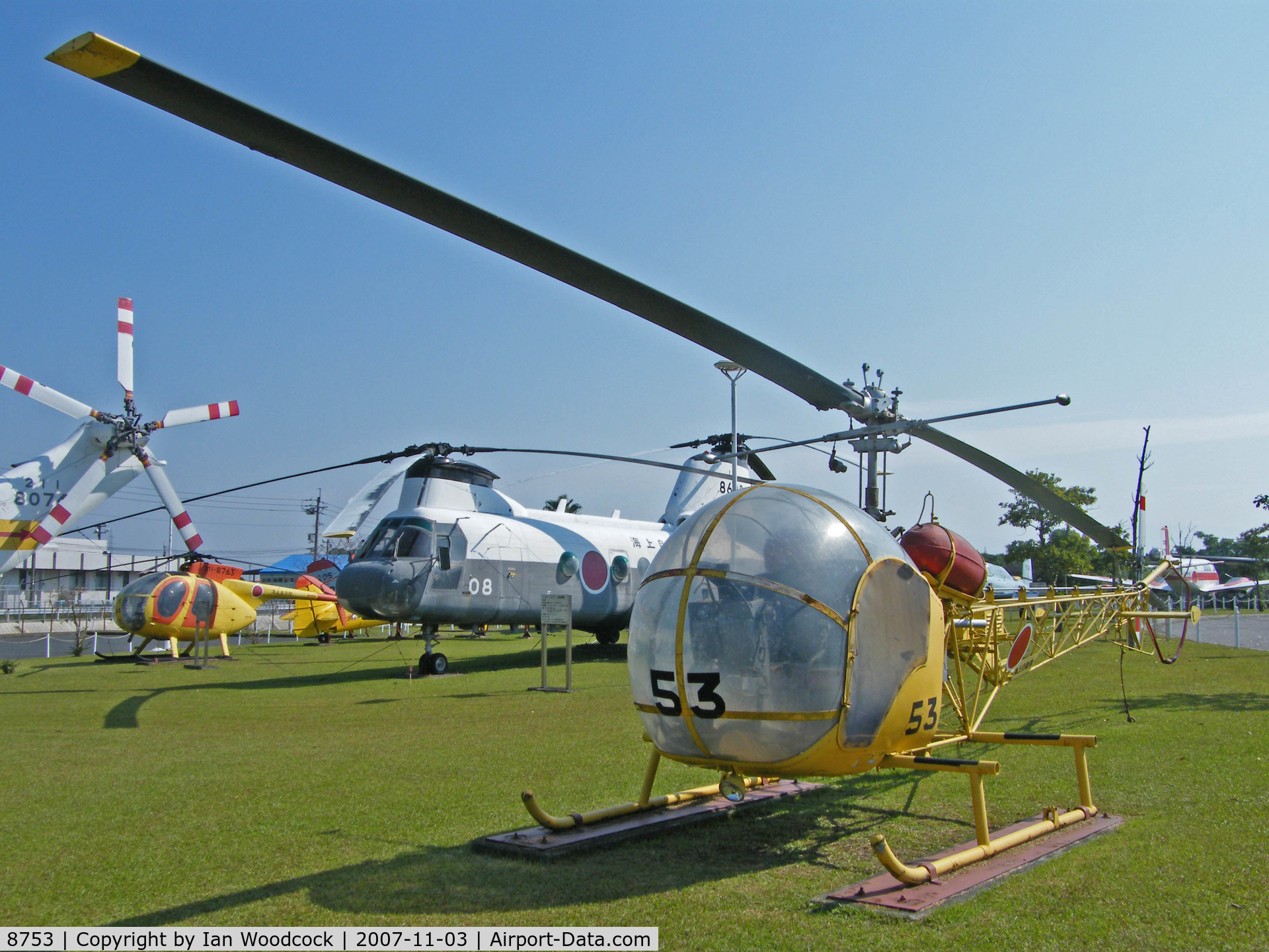 8753, Bell 47G-2A C/N Not found 8753, Bell 47 G-2A/JMSDF Museum,Kanoya