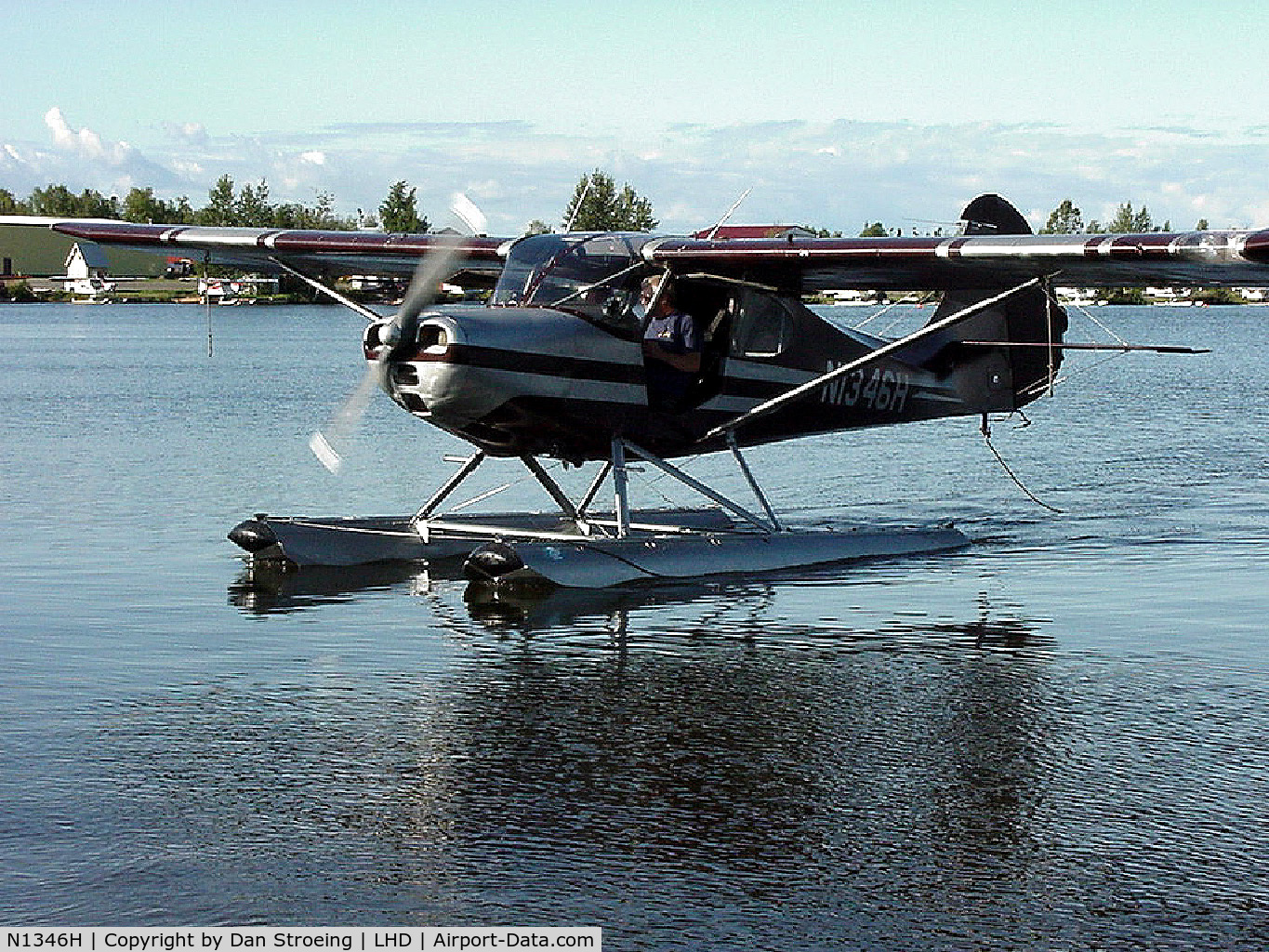 N1346H, 1949 Aeronca 15AC Sedan C/N 15AC-389, Aeronca Sedan on floats @ Lake Hood, Anchorage Alaska