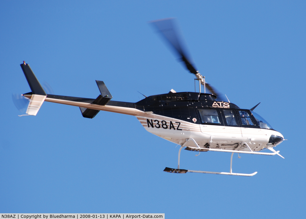 N38AZ, 1982 Bell 206L-1 LongRanger II C/N 45748, Approach to KAPA.