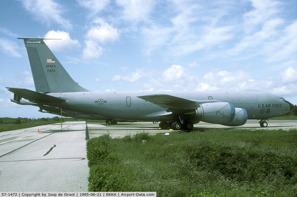 57-1472, 1957 Boeing KC-135R Stratotanker C/N 17543, This Grissom based tanker was on deployment to Denmark in support of some OH F-16s.