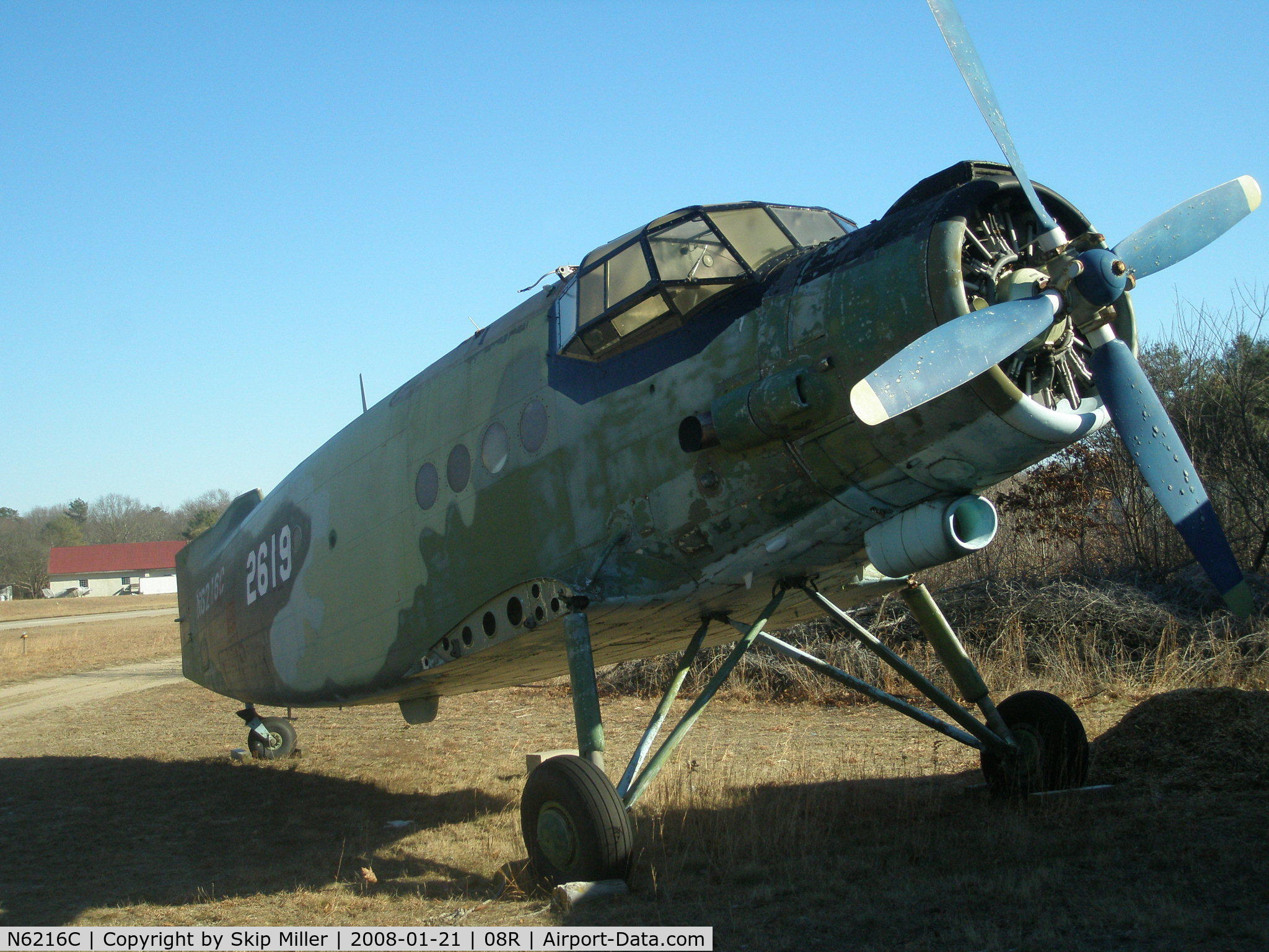 N6216C, 1962 Antonov AN-2 C/N 1G2619, A derelict now at 08R Richmond RI