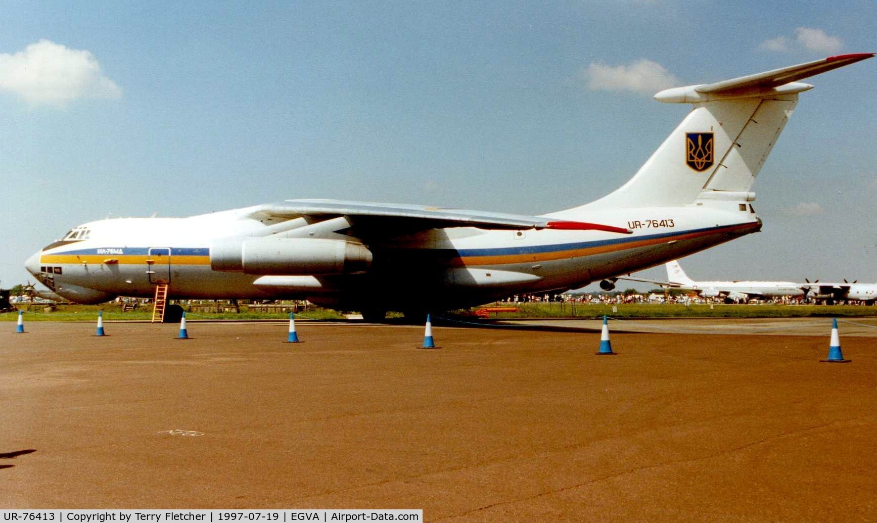 UR-76413, 1991 Ilyushin IL-76MD C/N 1013407215, Displayed at the 1997 Fairford Air Tattoo