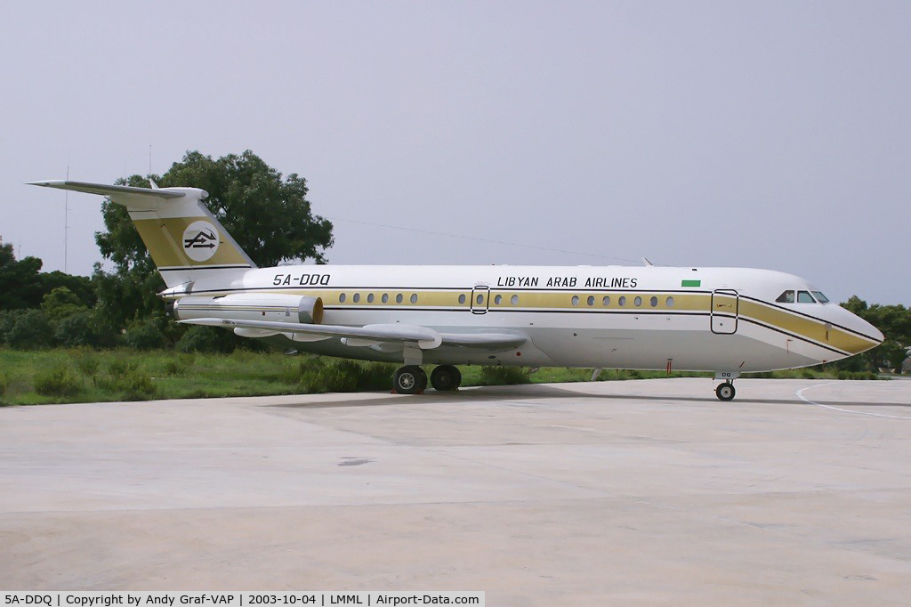5A-DDQ, 1970 BAC 111-414EG One-Eleven C/N BAC.158, Libyan Arab BAC 1-11