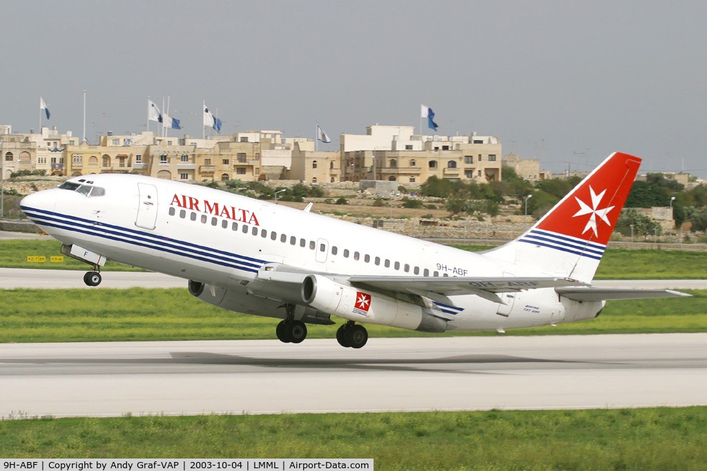 9H-ABF, 1987 Boeing 737-2Y5 C/N 23848, Air Malta 737-200