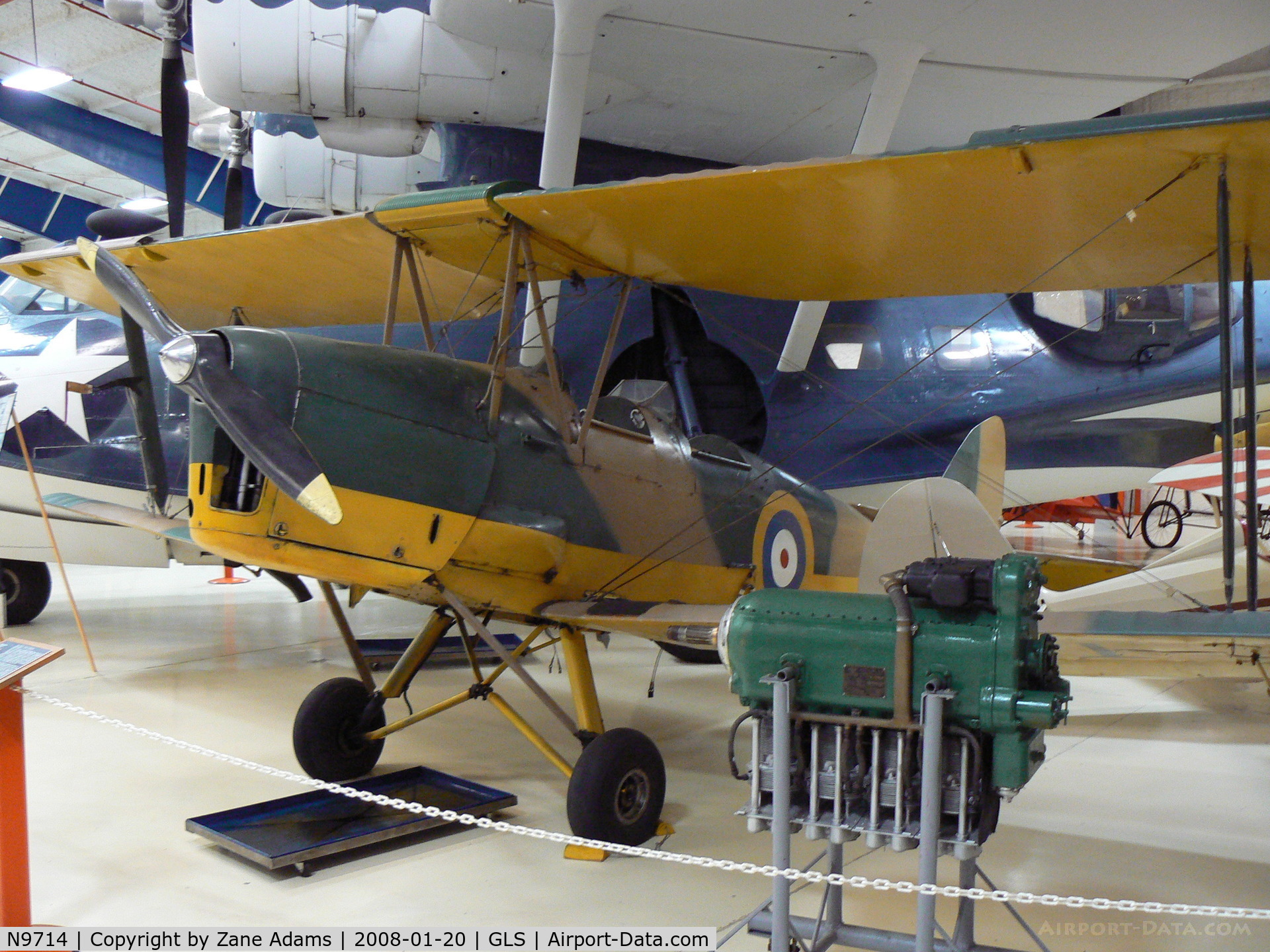 N9714, 1943 De Havilland DH-82A Tiger Moth II C/N 83896, Lone Star Flight Museum