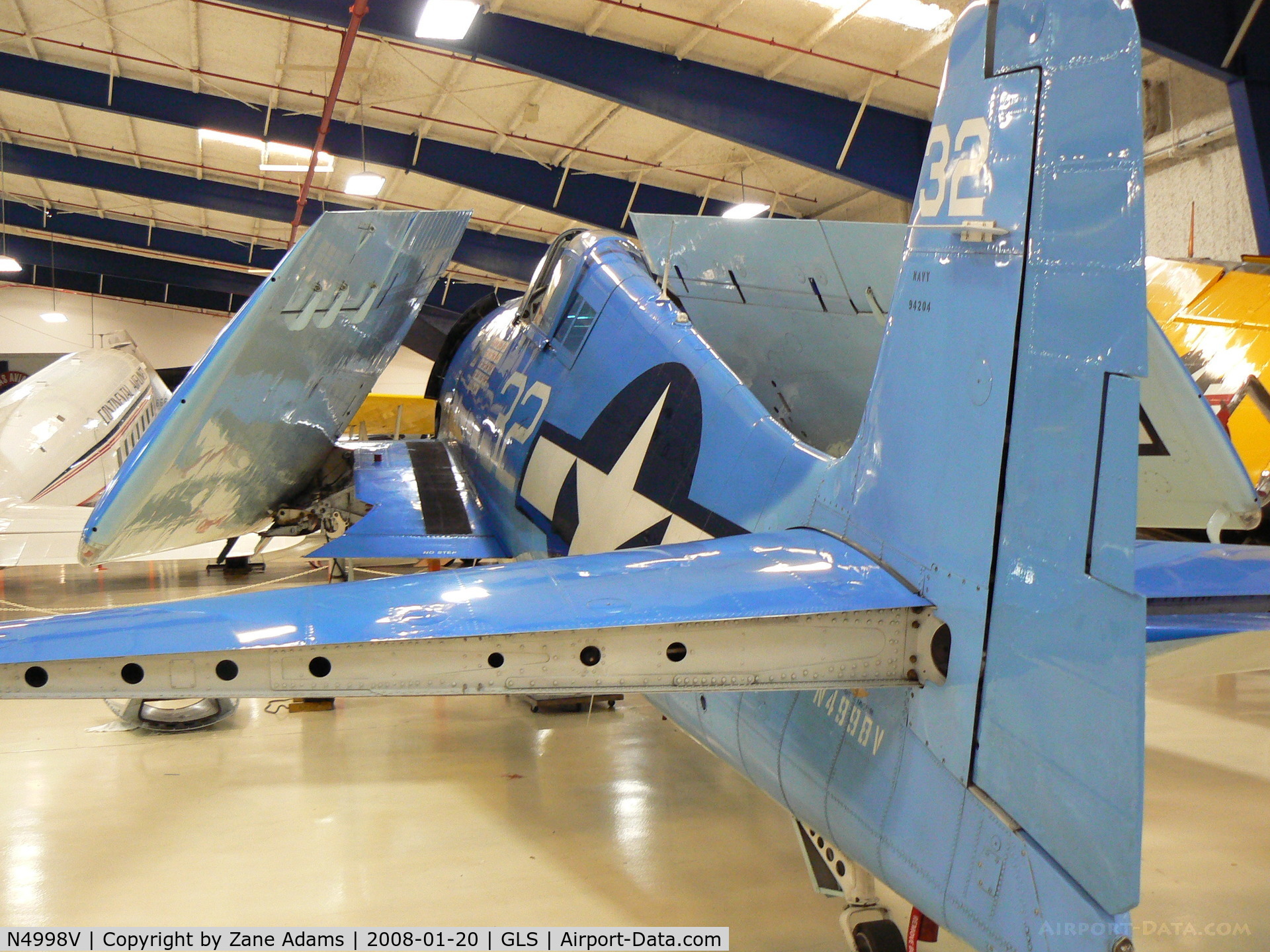 N4998V, Grumman F6F-5 Hellcat C/N A-11956 (USN94204), Lone Star Flight Museum