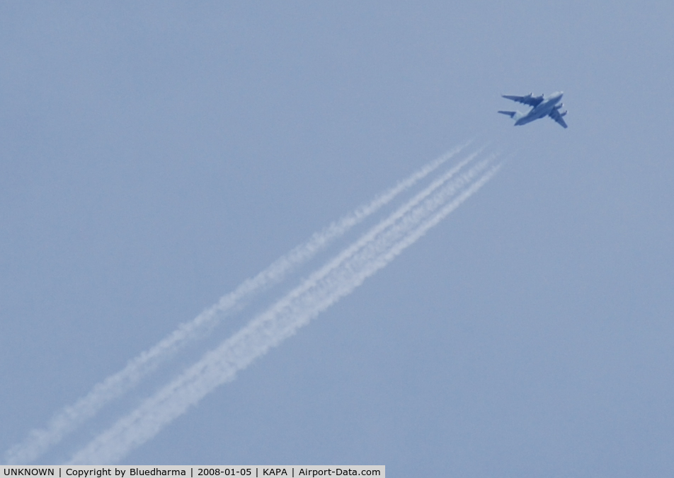 UNKNOWN, , C-17 Globemaster flys over KAPA.