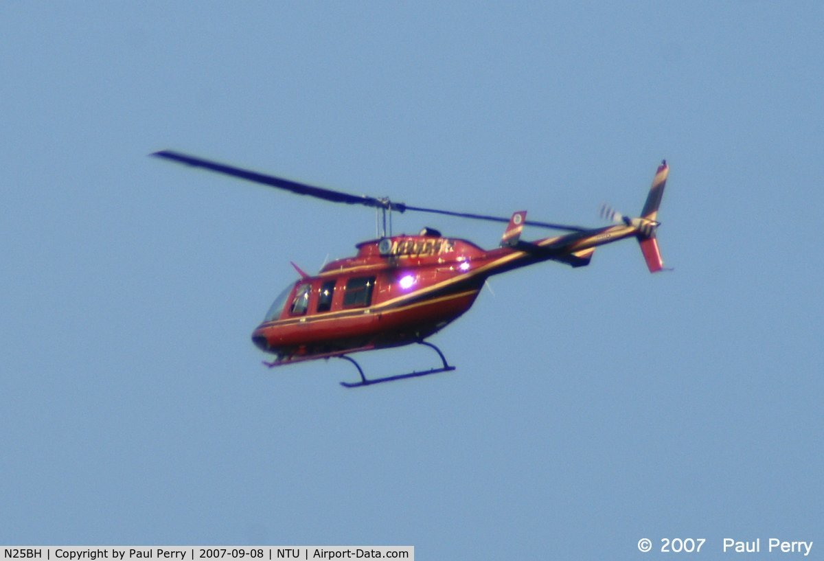N25BH, 1979 Bell 206L-1 LongRanger II C/N 45336, The Long Ranger, shiny and leaving