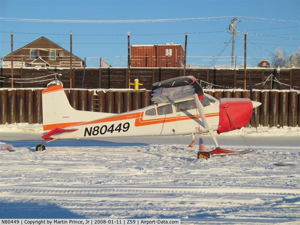 N80449, 1976 Cessna A185F Skywagon 185 C/N 18503119, In winter plummage