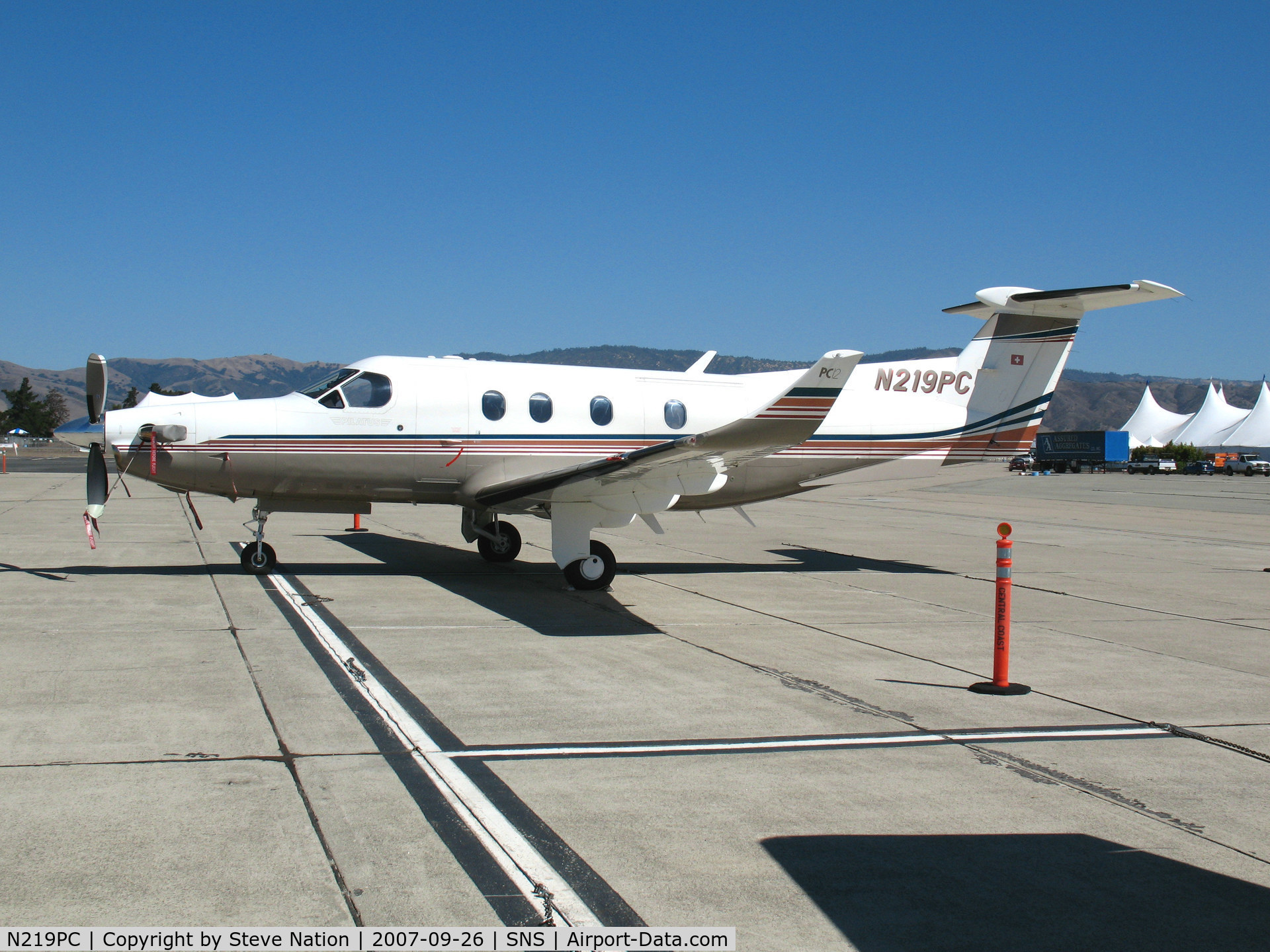 N219PC, 1998 Pilatus PC-12/45 C/N 219, 1998 Pilatus PC-12/45 @ Salinas Municipal Airport, CA