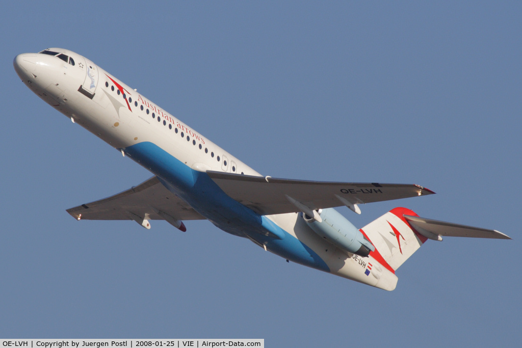 OE-LVH, 1993 Fokker 100 (F-28-0100) C/N 11456, Fokker Aircraft B.V. Fokker F28 Mk0100