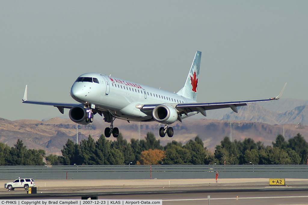 C-FHKS, 2007 Embraer 190AR (ERJ-190-100IGW) C/N 19000064, Air Canada / 2007 Embraer ERJ 190-100 IGW