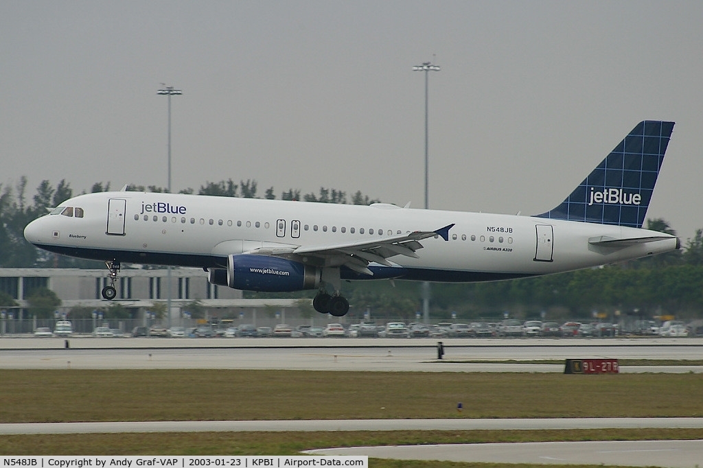 N548JB, 2002 Airbus A320-232 C/N 1868, Jetblue A320