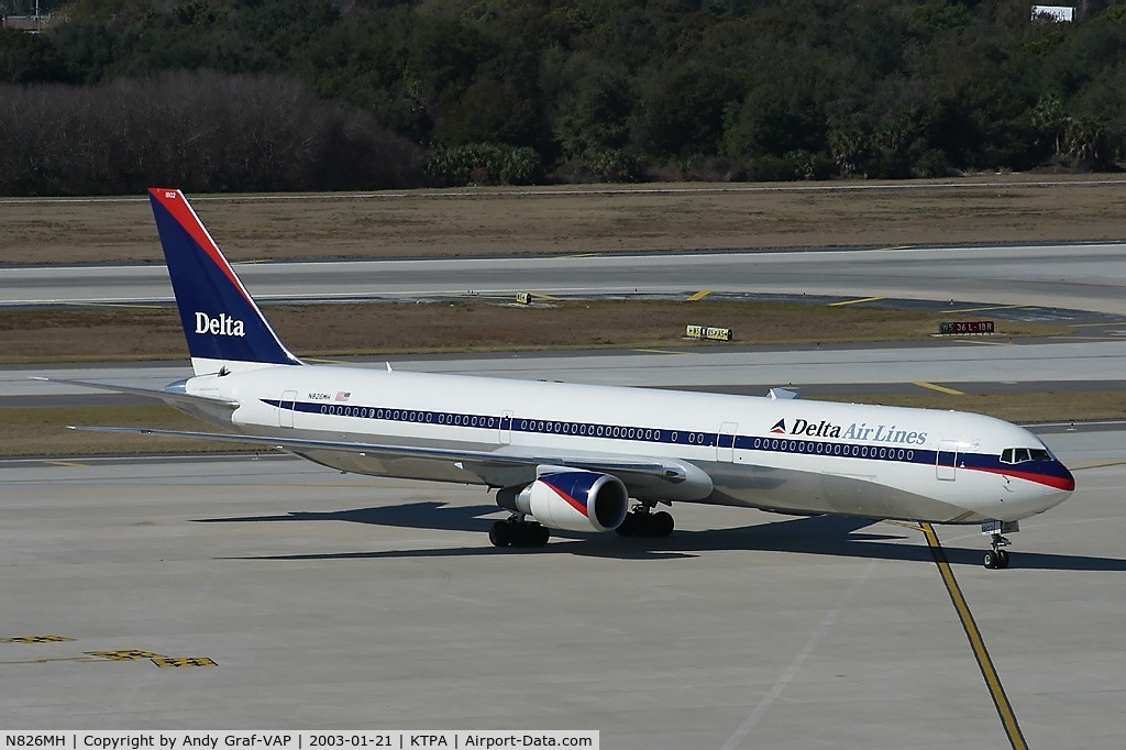N826MH, 1999 Boeing 767-432/ER C/N 29713, Delta Airlines 767-400