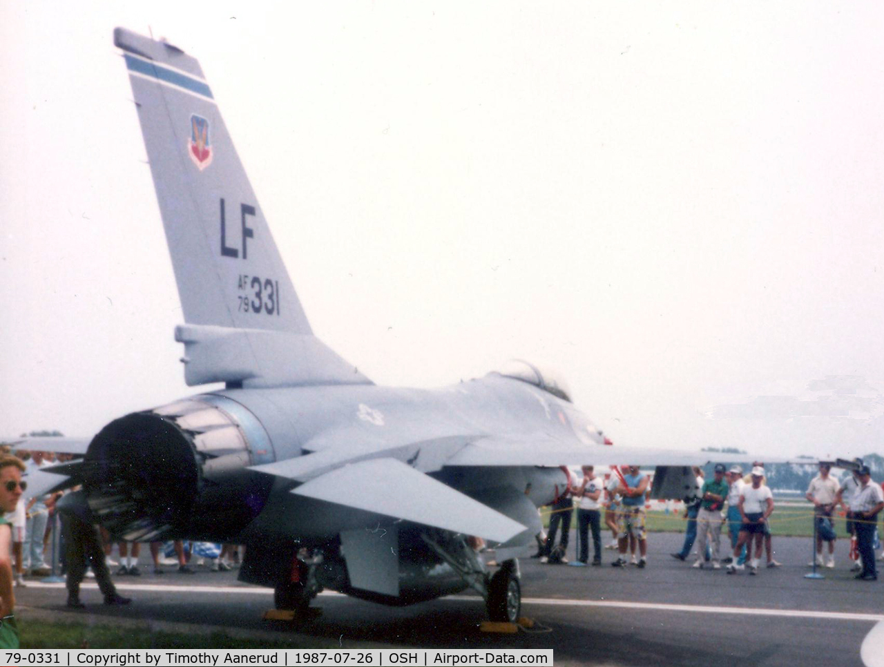 79-0331, General Dynamics F-16A Fighting Falcon C/N 61-116, Oshkosh 1987