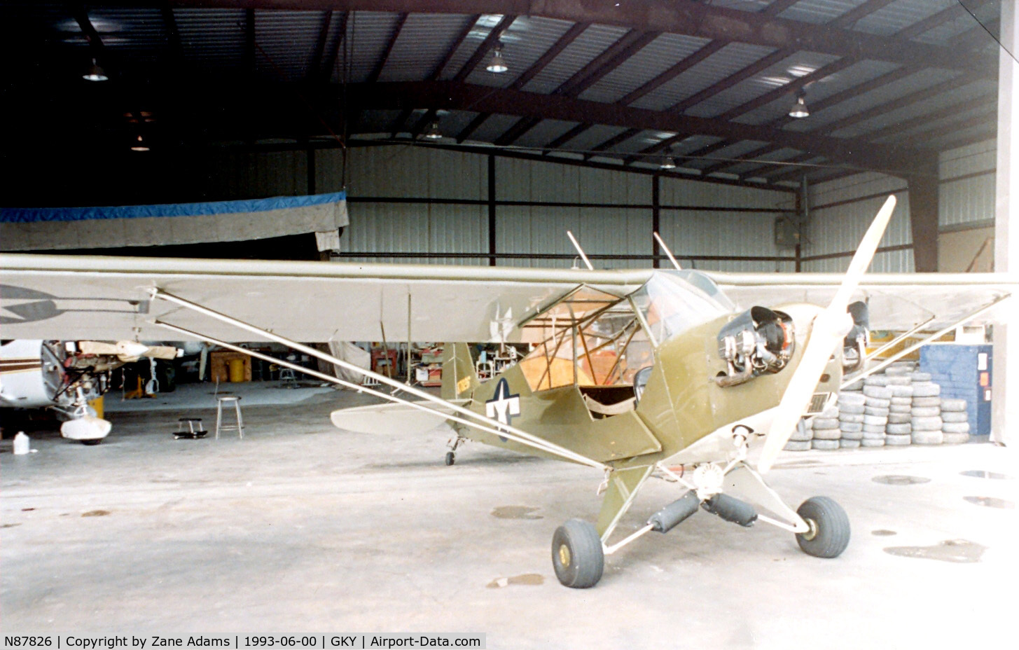 N87826, 1946 Piper J3C-65 Cub Cub C/N 15221, L-4 at Arlington, TX