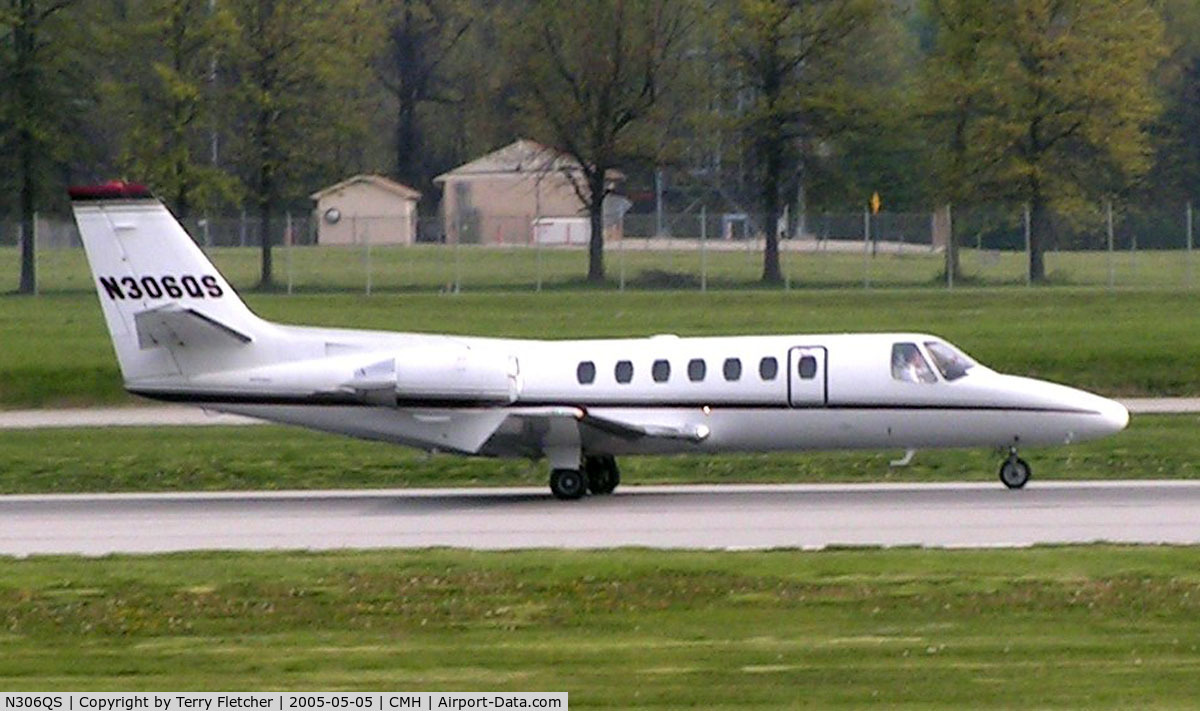 N306QS, 2008 Cessna 680 Citation Sovereign C/N 680-0207, Netjets C560 at Port columbus in 2005