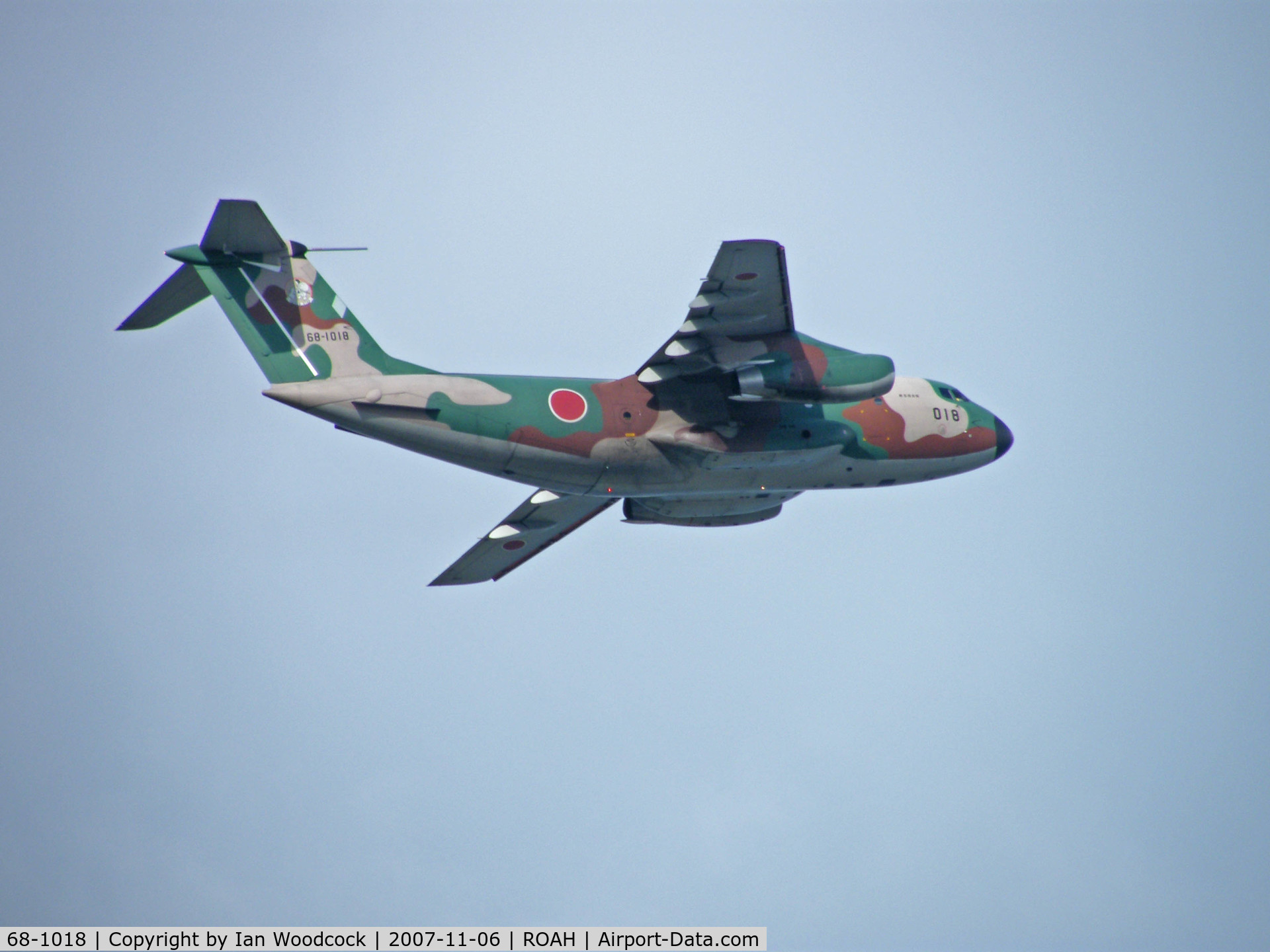 68-1018, Kawasaki C-1 C/N 8018, Kawasaki C-1/Departing Naha