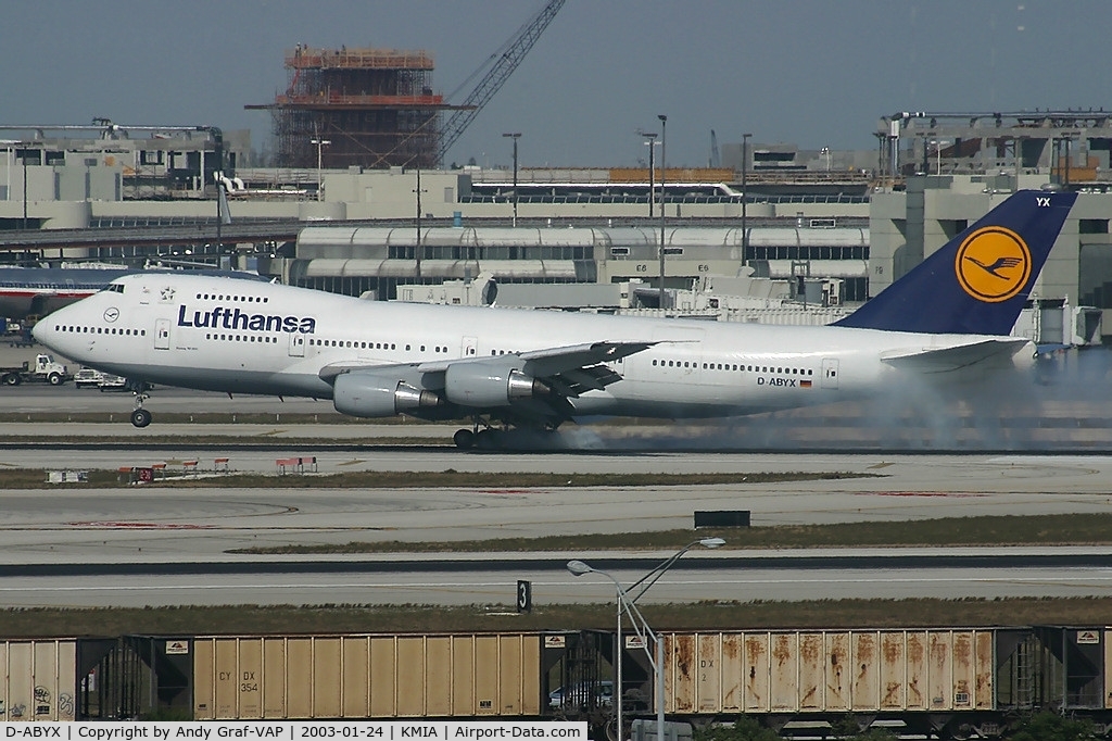 D-ABYX, 1981 Boeing 747-230B C/N 22670, Lufthansa 747-200