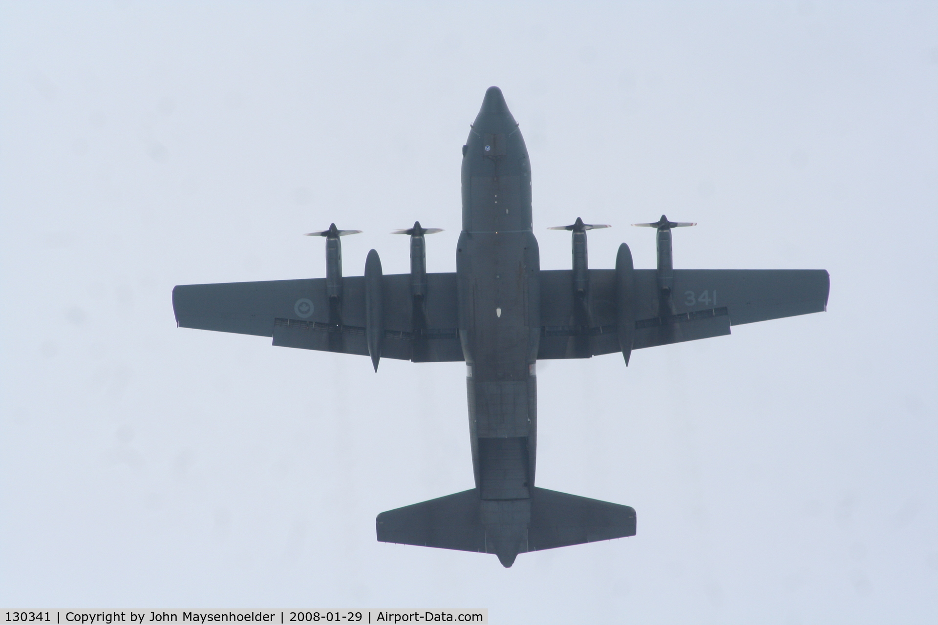 130341, 1989 Lockheed KCC-130H Hercules C/N 382-5200, Above Lennoxville Quebec