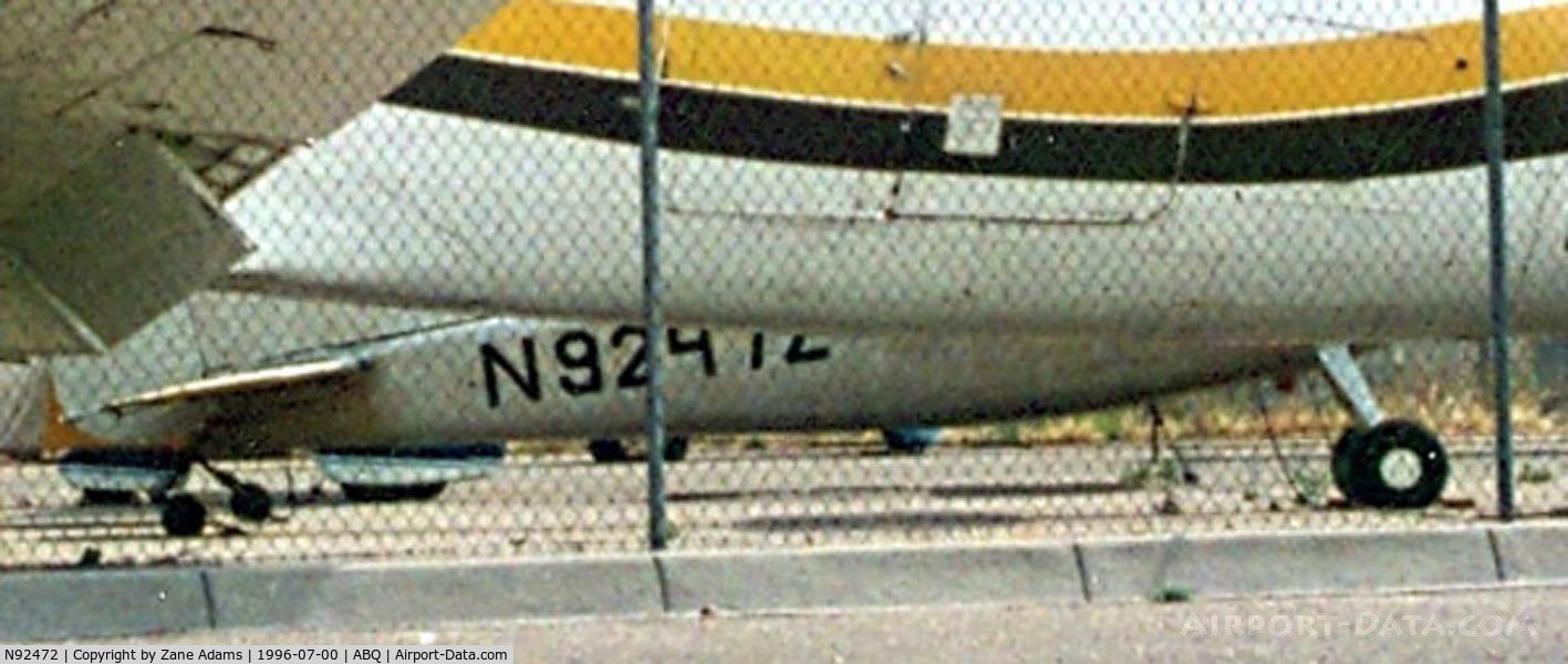 N92472, 1970 Cessna 182N Skylane C/N 18260222, Tucked behind a DC-3 at Albuquerque impond lot...