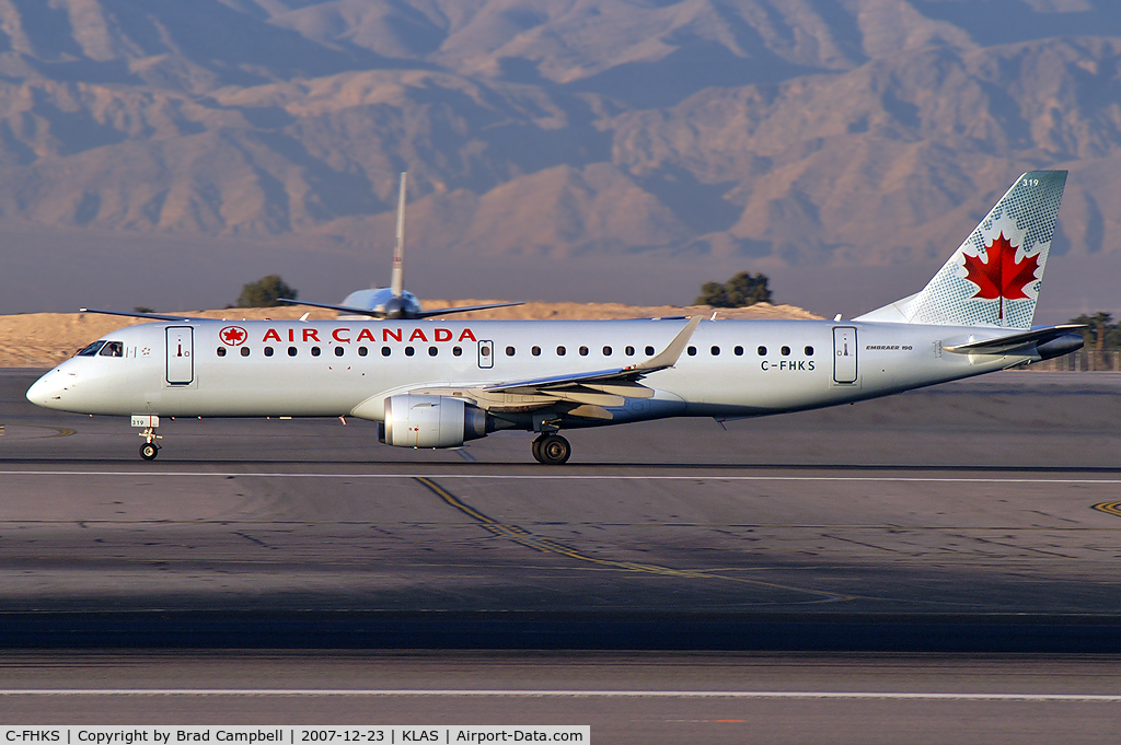 C-FHKS, 2007 Embraer 190AR (ERJ-190-100IGW) C/N 19000064, Air Canada / 2007 Embraer ERJ 190-100 IGW