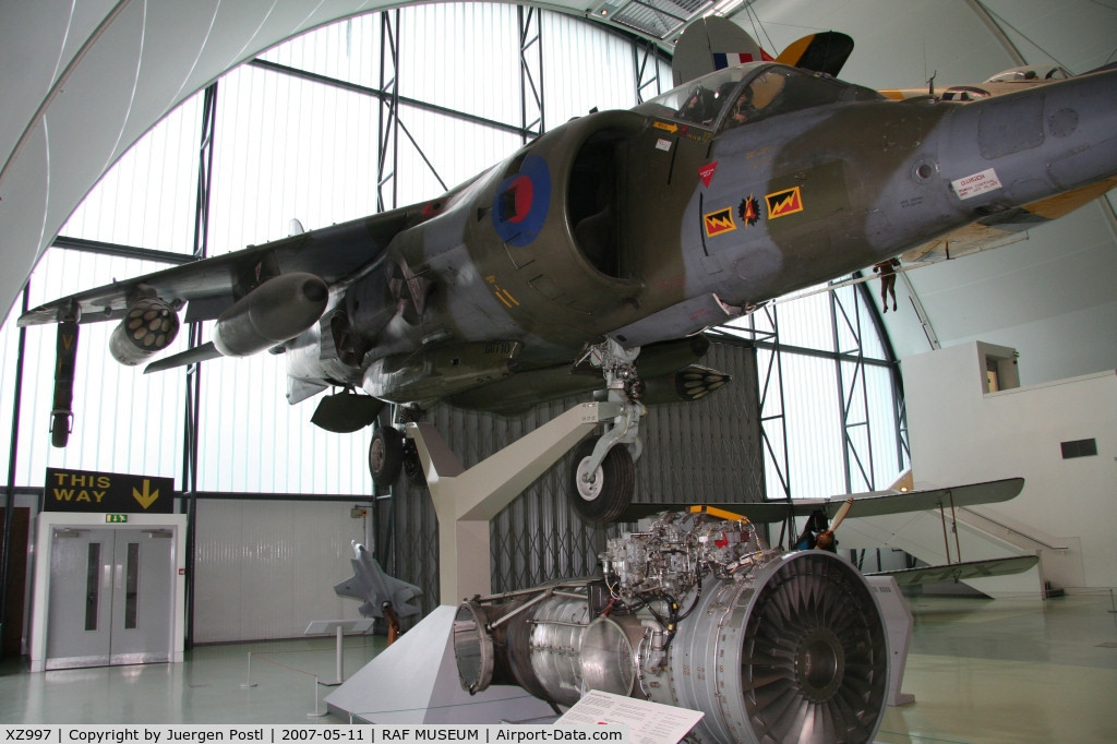 XZ997, British Aerospace Harrier GR.3 C/N 712220, RAF Museum Hendon