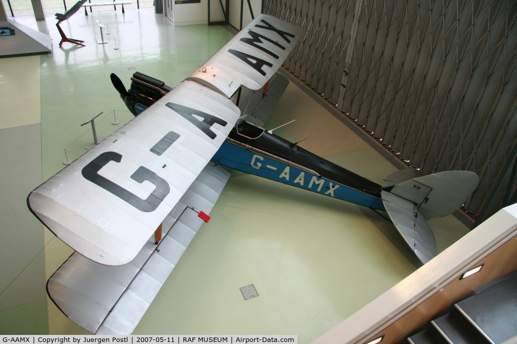 G-AAMX, 1929 De Havilland DH60M Gipsy Moth C/N 125, RAF Museum Hendon