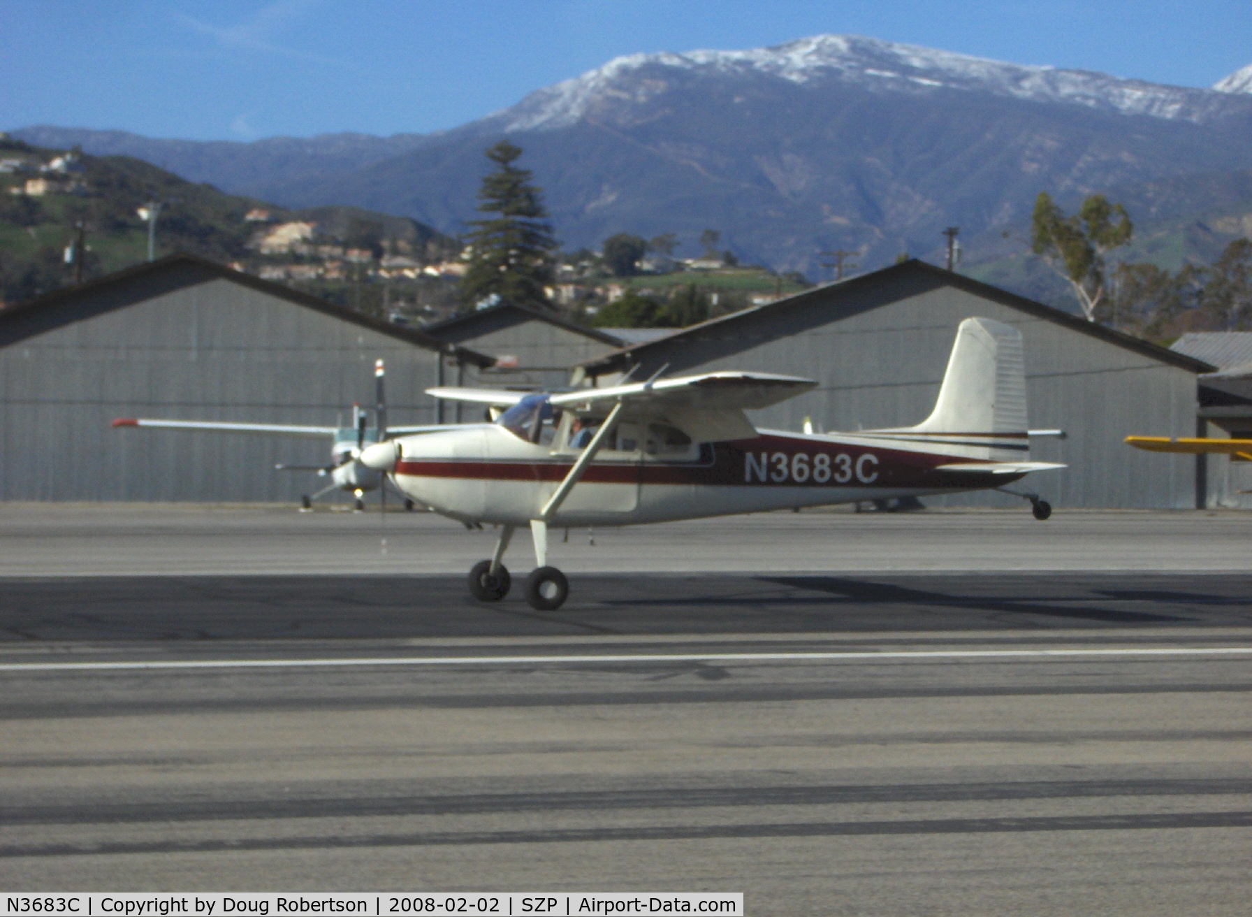 N3683C, 1954 Cessna 180 C/N 31182, 1954 Cessna 180, Continental O-470 225 Hp, landing Rwy 22