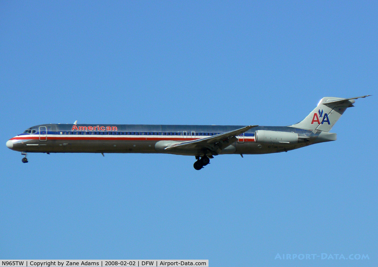 N965TW, 1999 McDonnell Douglas MD-83 (DC-9-83) C/N 53615, American Airlines at DFW