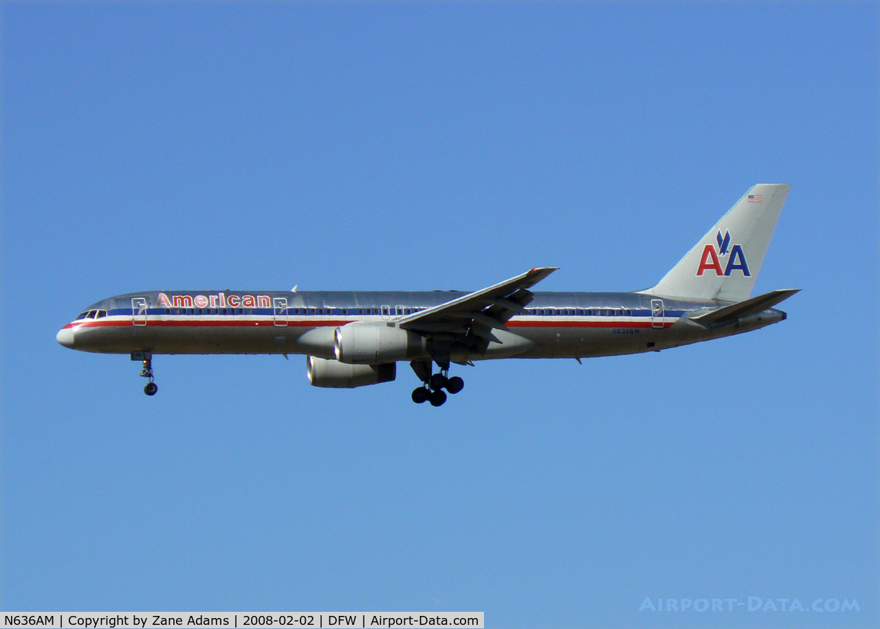 N636AM, 1991 Boeing 757-223 C/N 24594, American Airlines at DFW