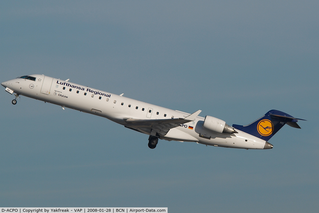 D-ACPO, 2003 Canadair CRJ-701ER (CL-600-2C10) Regional Jet C/N 10085, Lufthansa Regionaljet 700