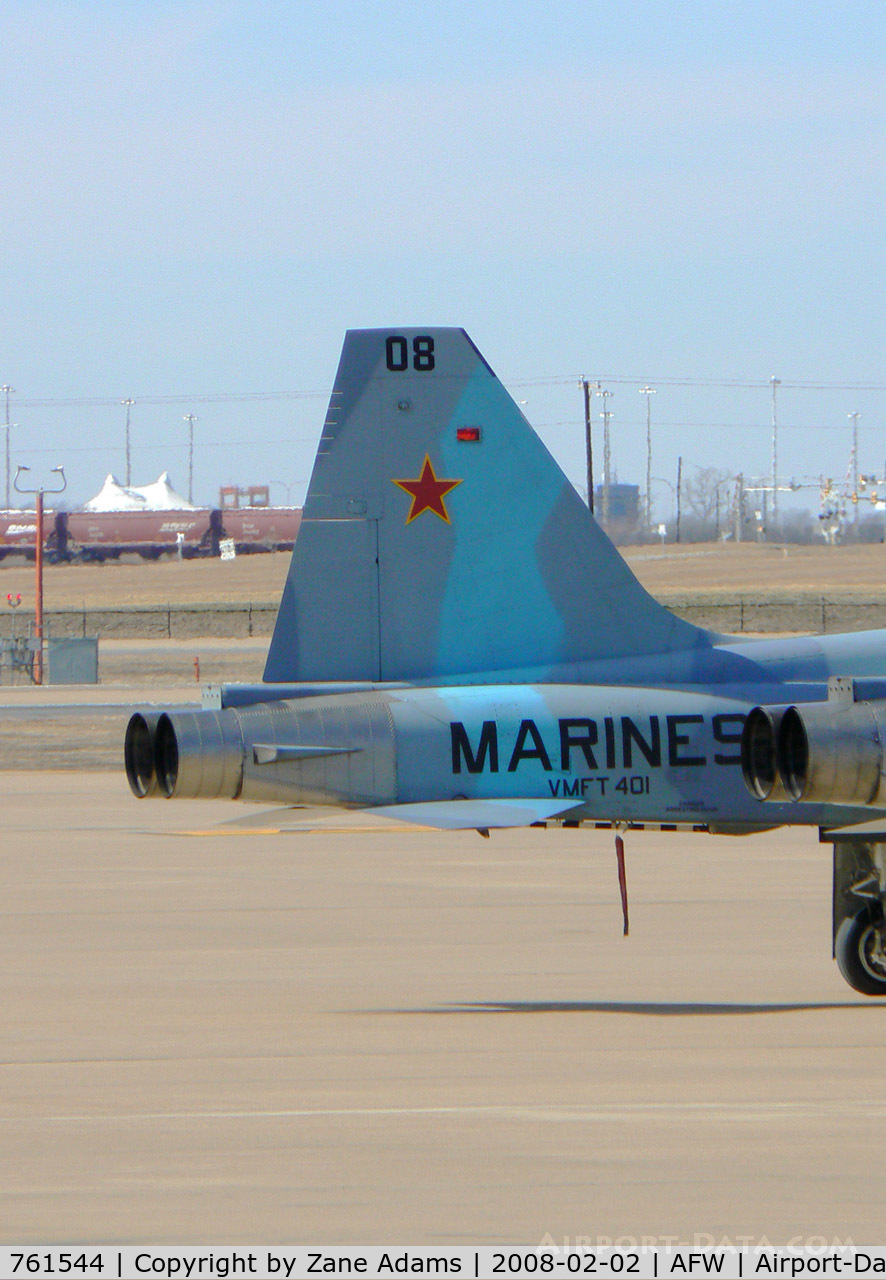 761544, Northrop F-5N Tiger II C/N L.1019, Marine F-5 Agressor of VMFT-401 at Alliance Fort Worth