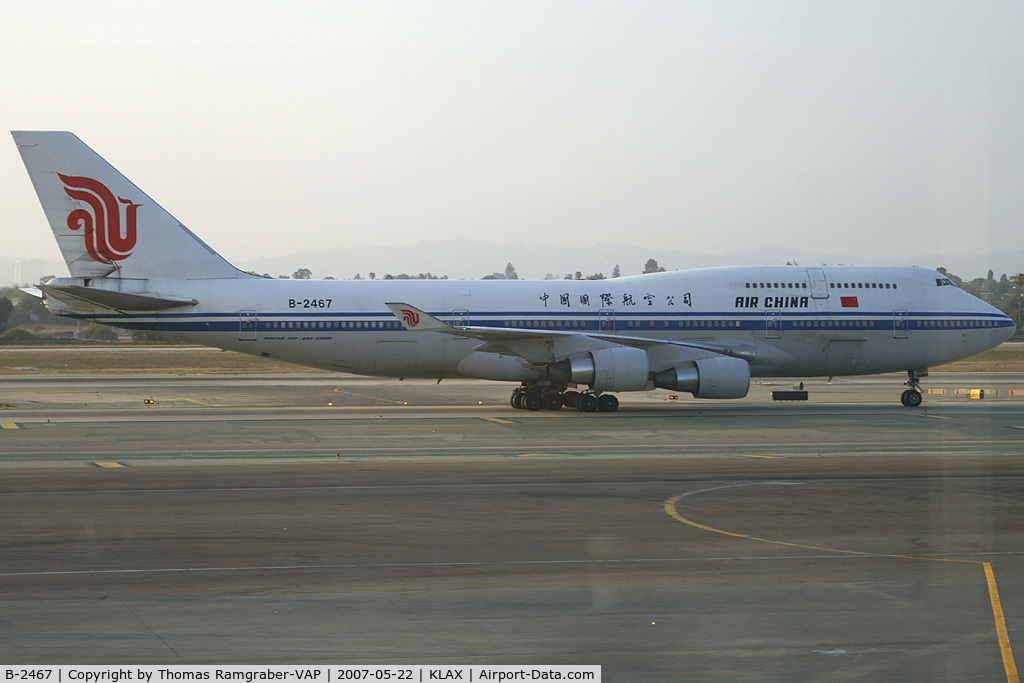 B-2467, 1997 Boeing 747-4J6M C/N 28754, Air China Boeing 747-400