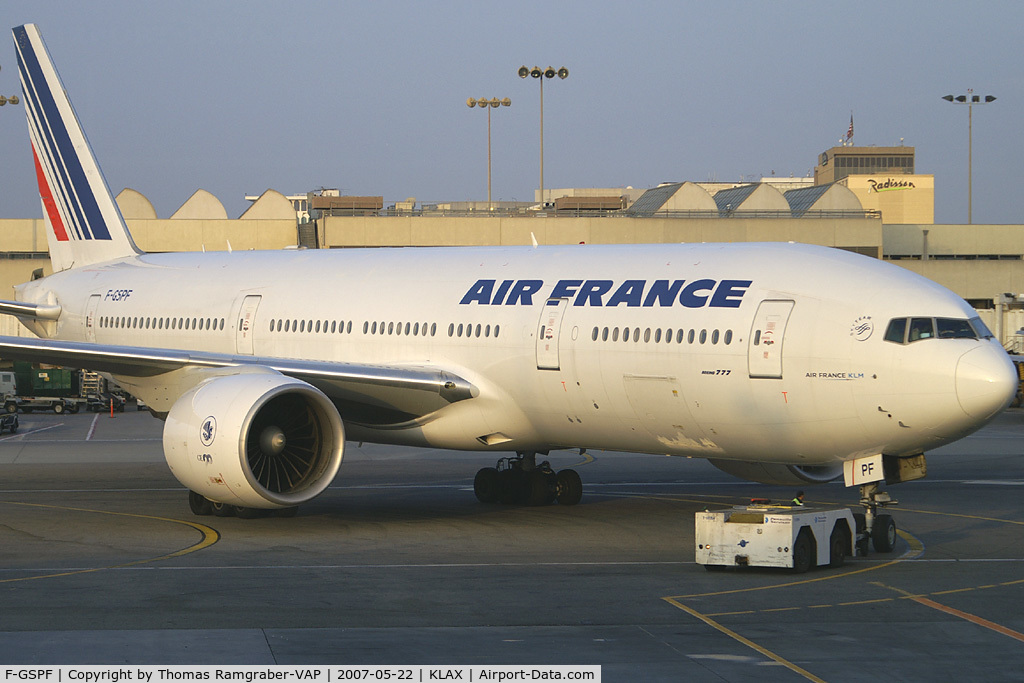 F-GSPF, 1999 Boeing 777-228/ER C/N 29007, Air France Boeing 777-200