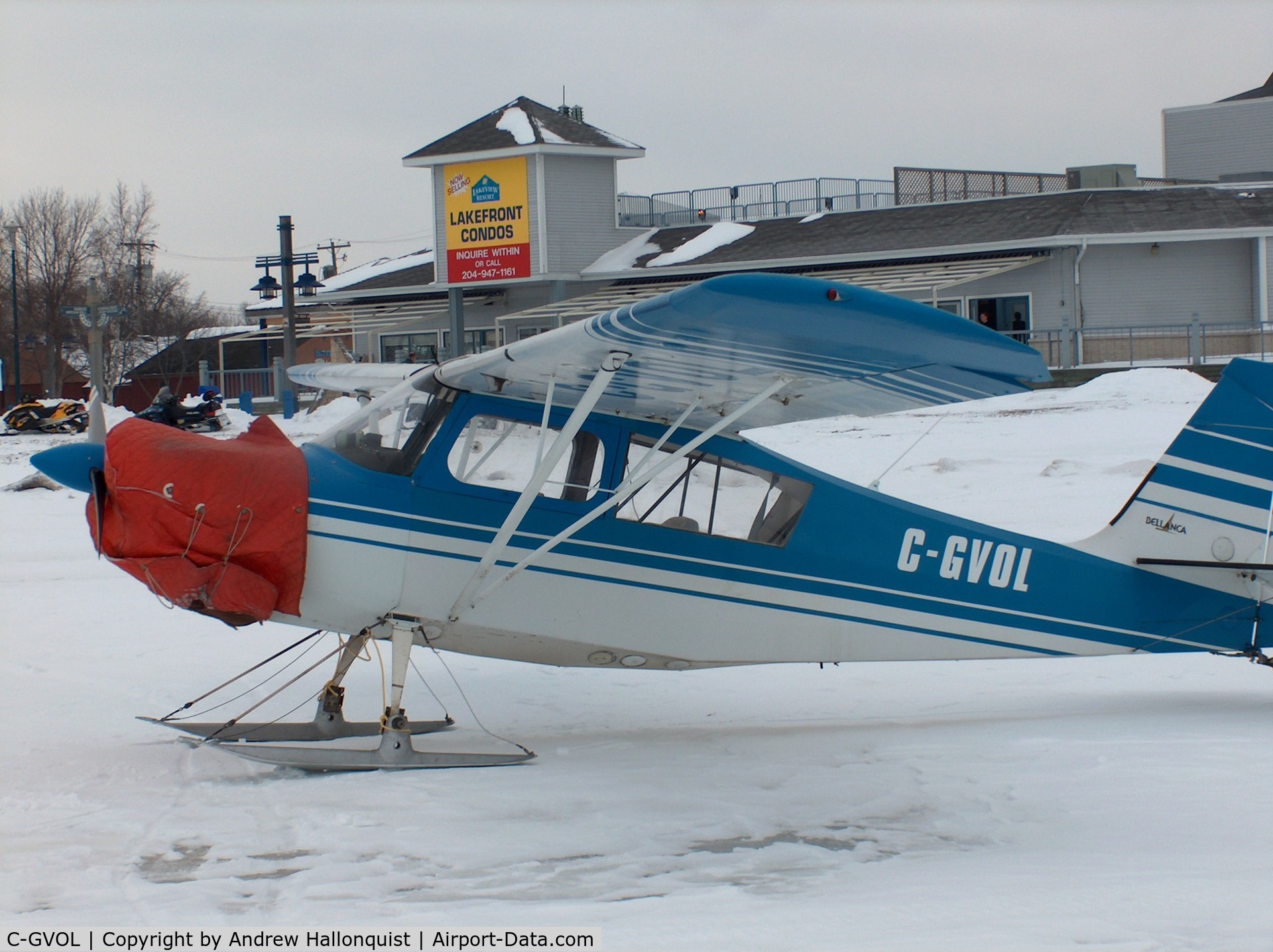 C-GVOL, 1978 Bellanca 7GCBC C/N 1027 78, Ski flying in Manitoba